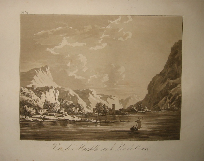 Naudet - Debucourt Vue de Mandello sur le Lac de Come 1820 Parigi (Firmin Didot)